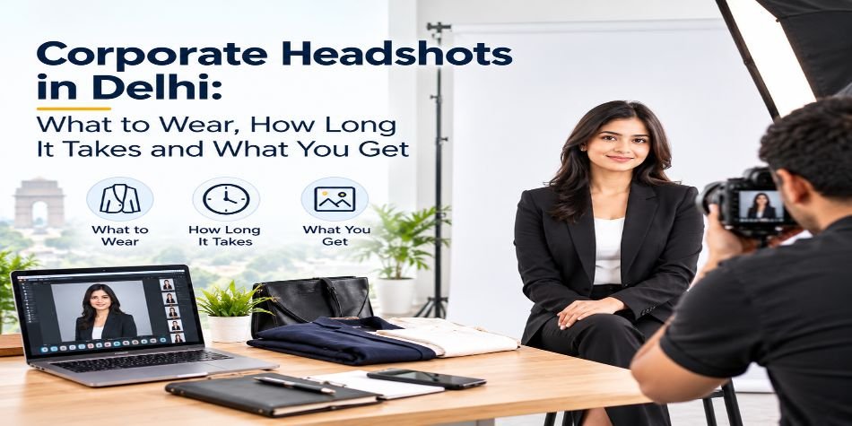 Corporate Headshots in Delhi: What to Wear, How Long It Takes and What You Get